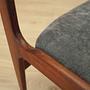 Four-piece set of teak chairs 1970s 11