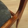 Four-piece set of teak chairs 1970s 3