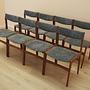 Vierteiliges Set Stühle aus Teakholz 1970er Jahre 7