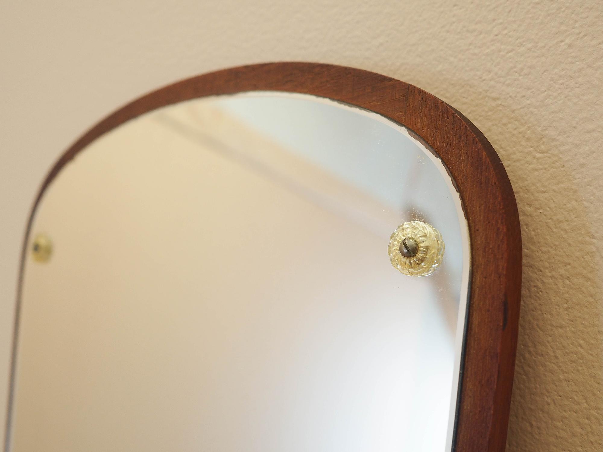 Mirror in wooden frame 1980s 4