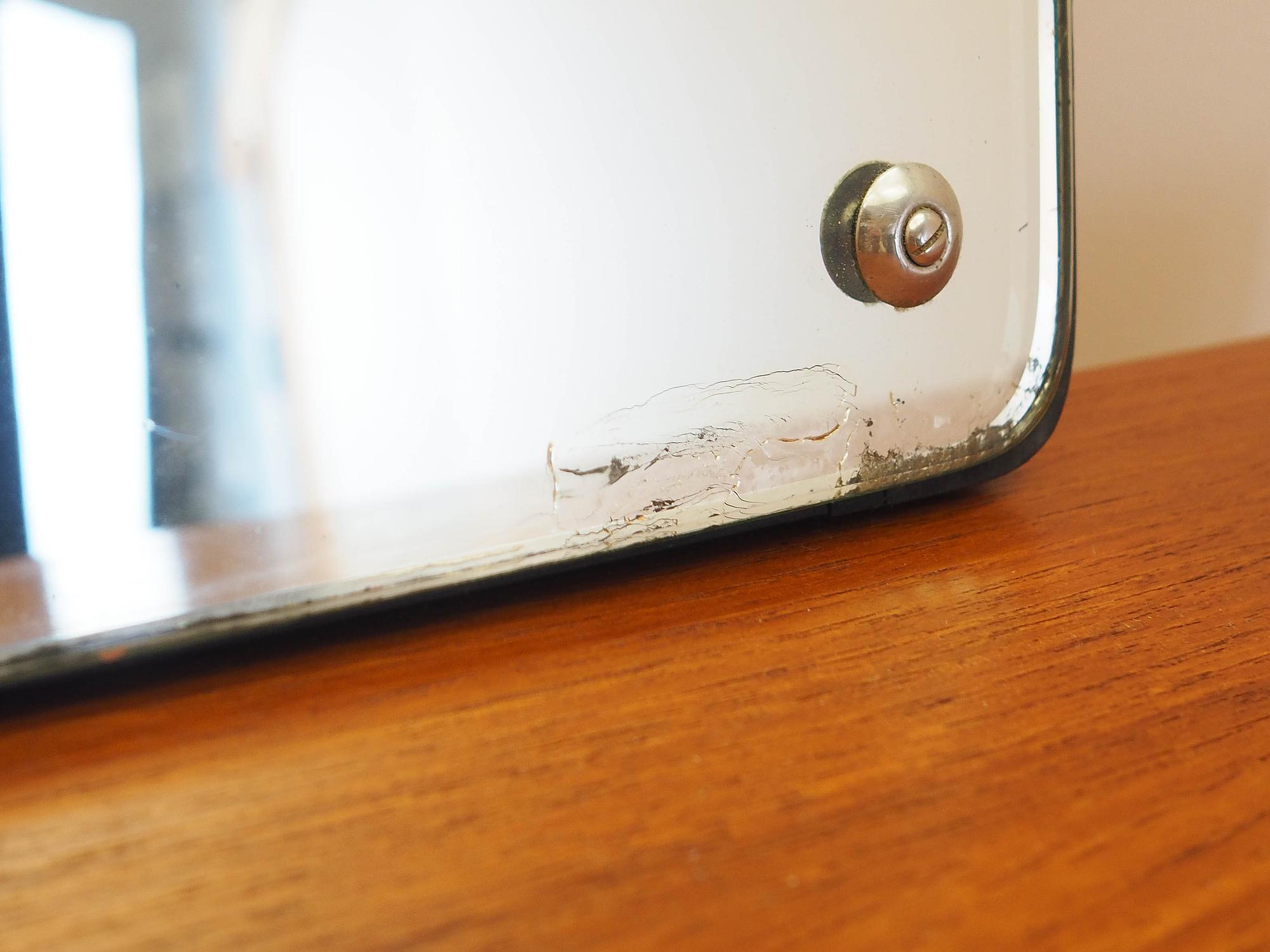 Mirror in wooden frame 1970s 3