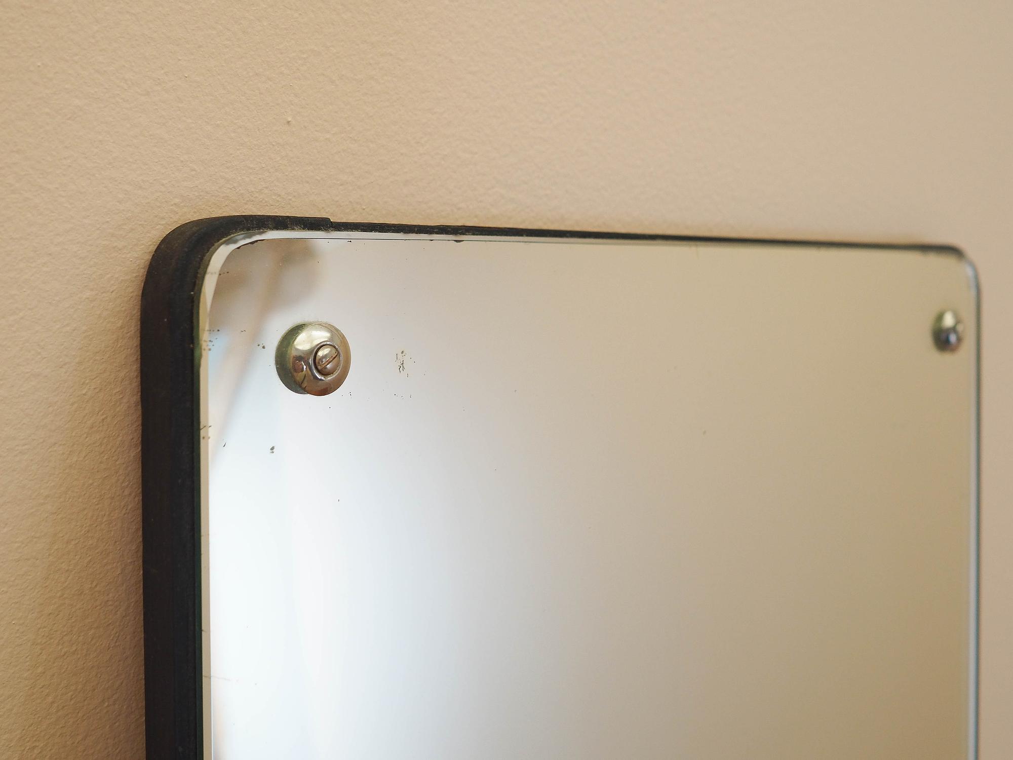 Mirror in wooden frame 1970s 5