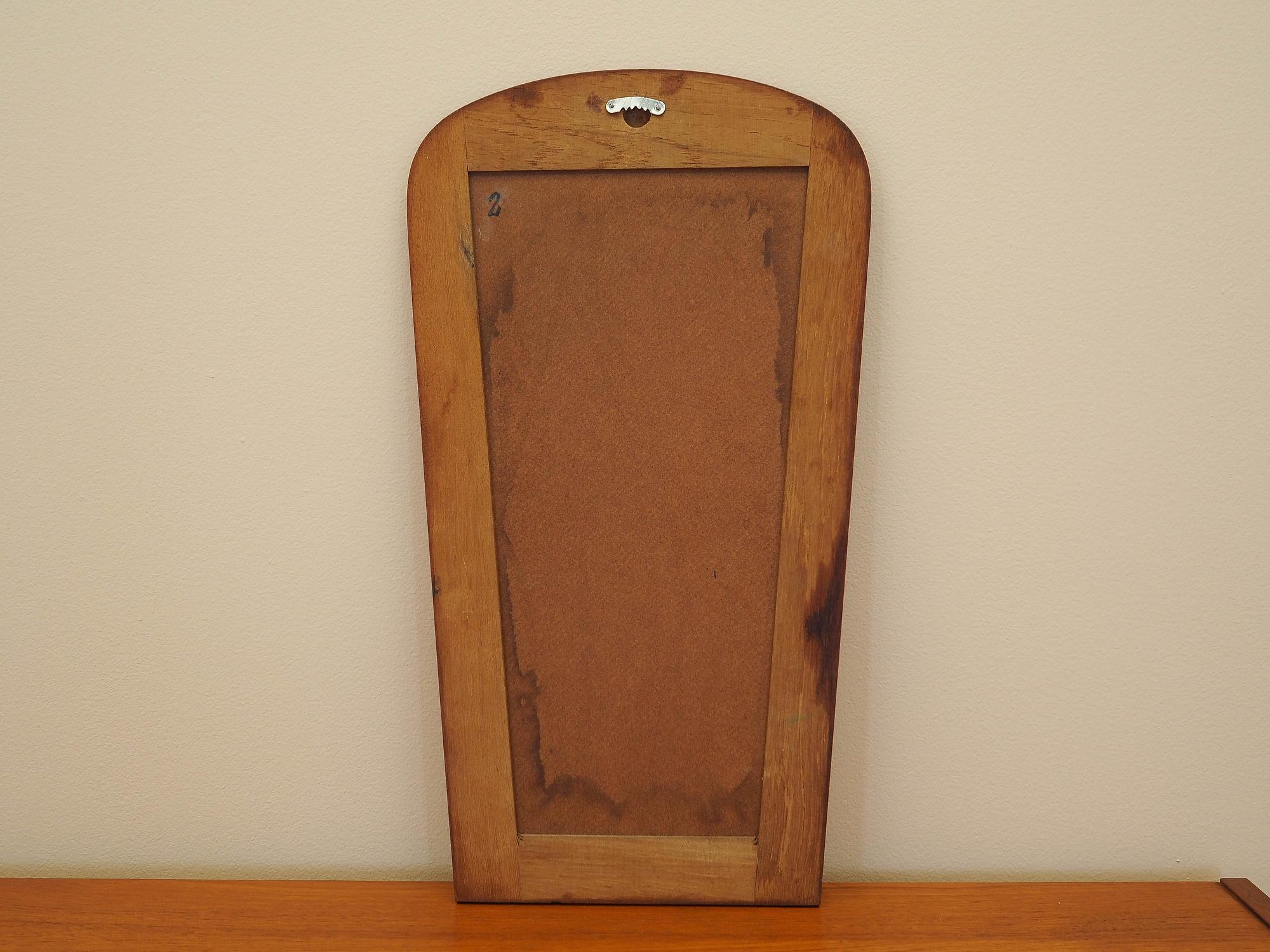 Mirror in wooden frame 1980s 6