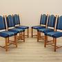Set of six oak chairs 1960s 1