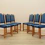 Set of six oak chairs 1960s 2