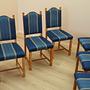 Set of six oak chairs 1960s 3