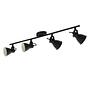 LED-Deckenleuchte Seras Stahl Flammenanzahl: 4 0