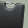 Cantilever chair Pasala faux leather Black set of 2 5