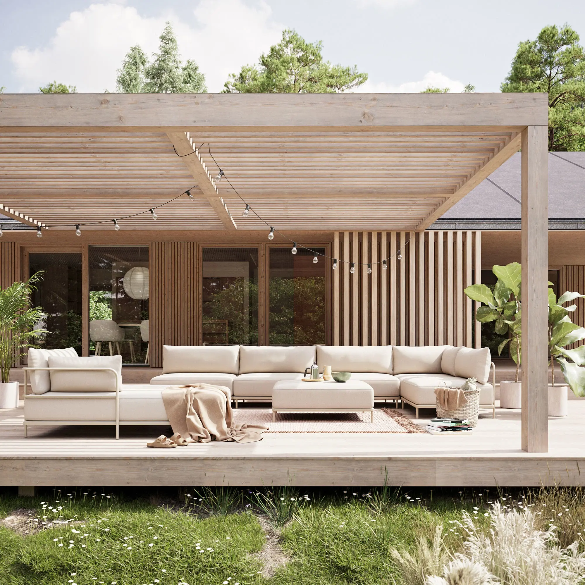 Vincent Outdoor Eckmodul Sandshell 4
