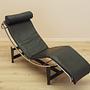 Leder-Chaiselongue im LC4-Stil 1980er Jahre 7