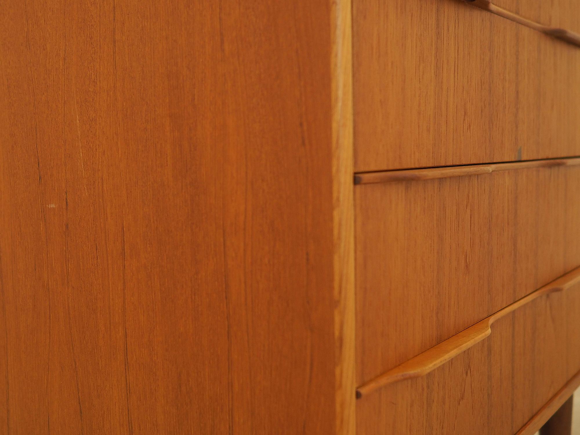 Teak Chest of Drawers 1970s 9