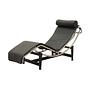 Leather chaise longue in LC4 style 1980s 0