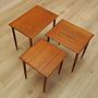 Set of teak side tables 1970s 7