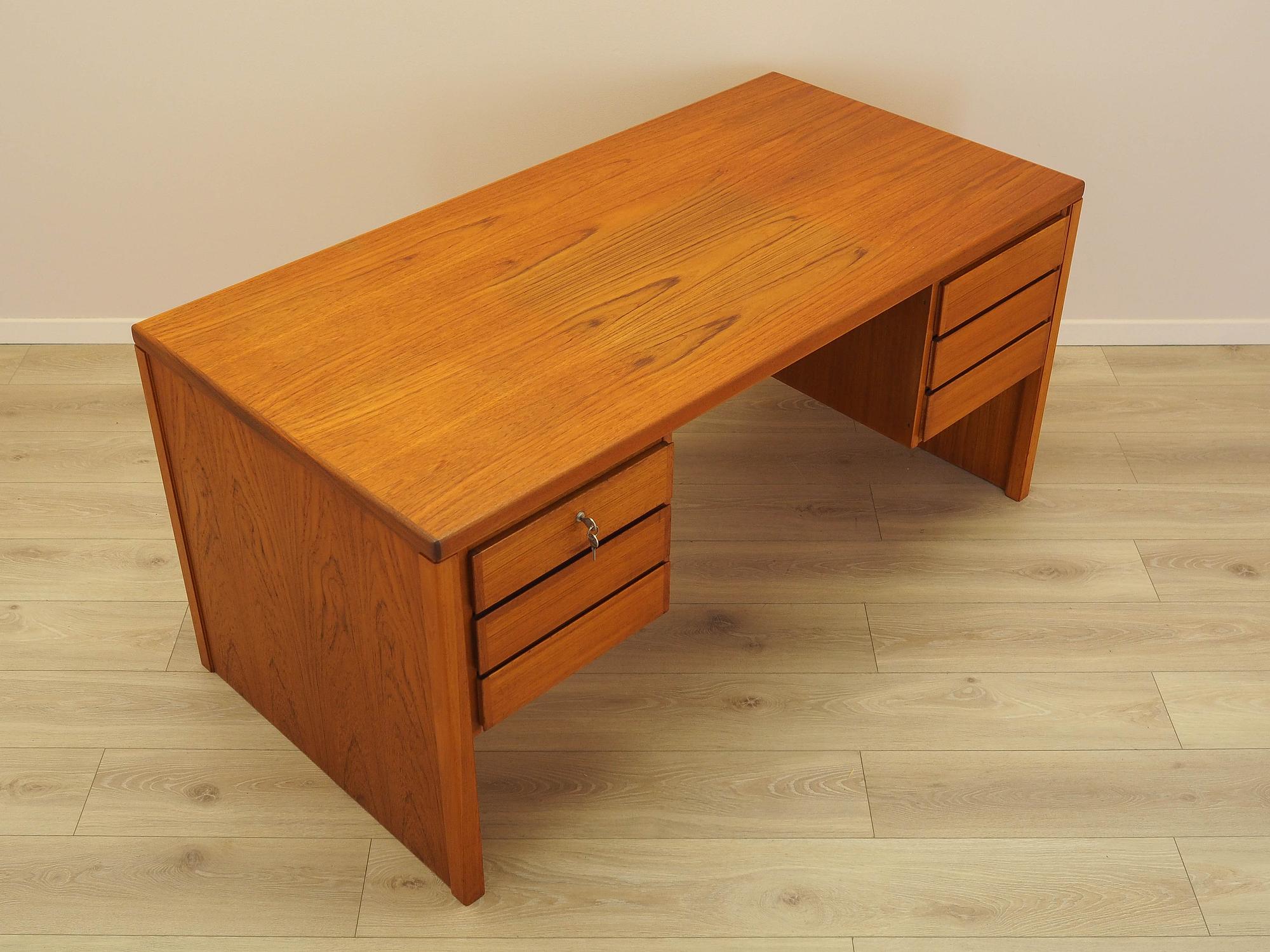 Teak desk 1970s 12