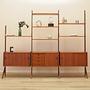 Modular teak shelving system 1960s 1