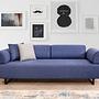 Infinity 3-Sitzer Schlafsofa Blau 1