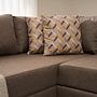 Aly Schlafsofa Récamiere Rechts Baumwolle Braun 4