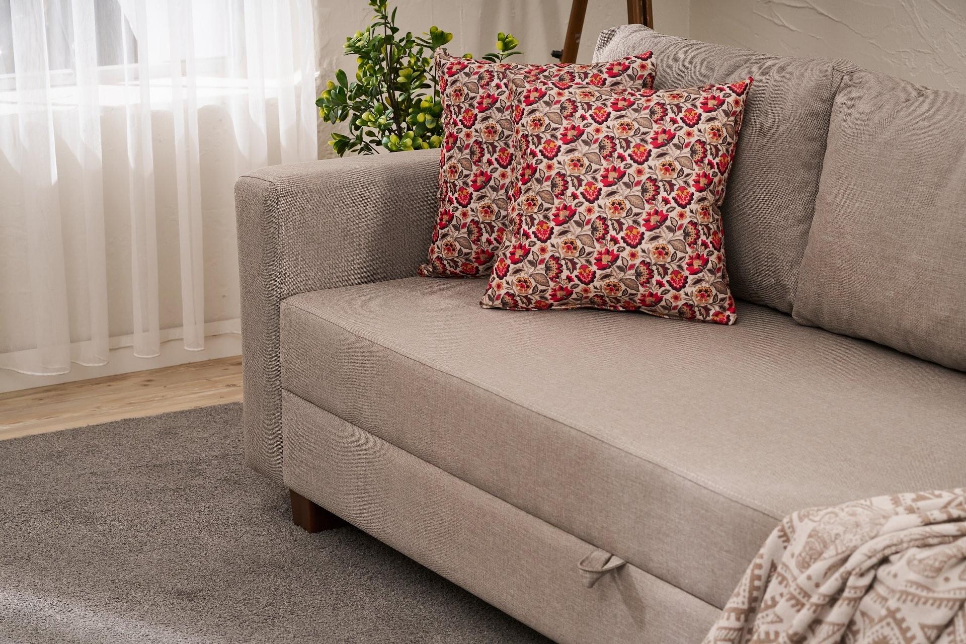 Aly Sofa Bed 3-Seater Beige 3