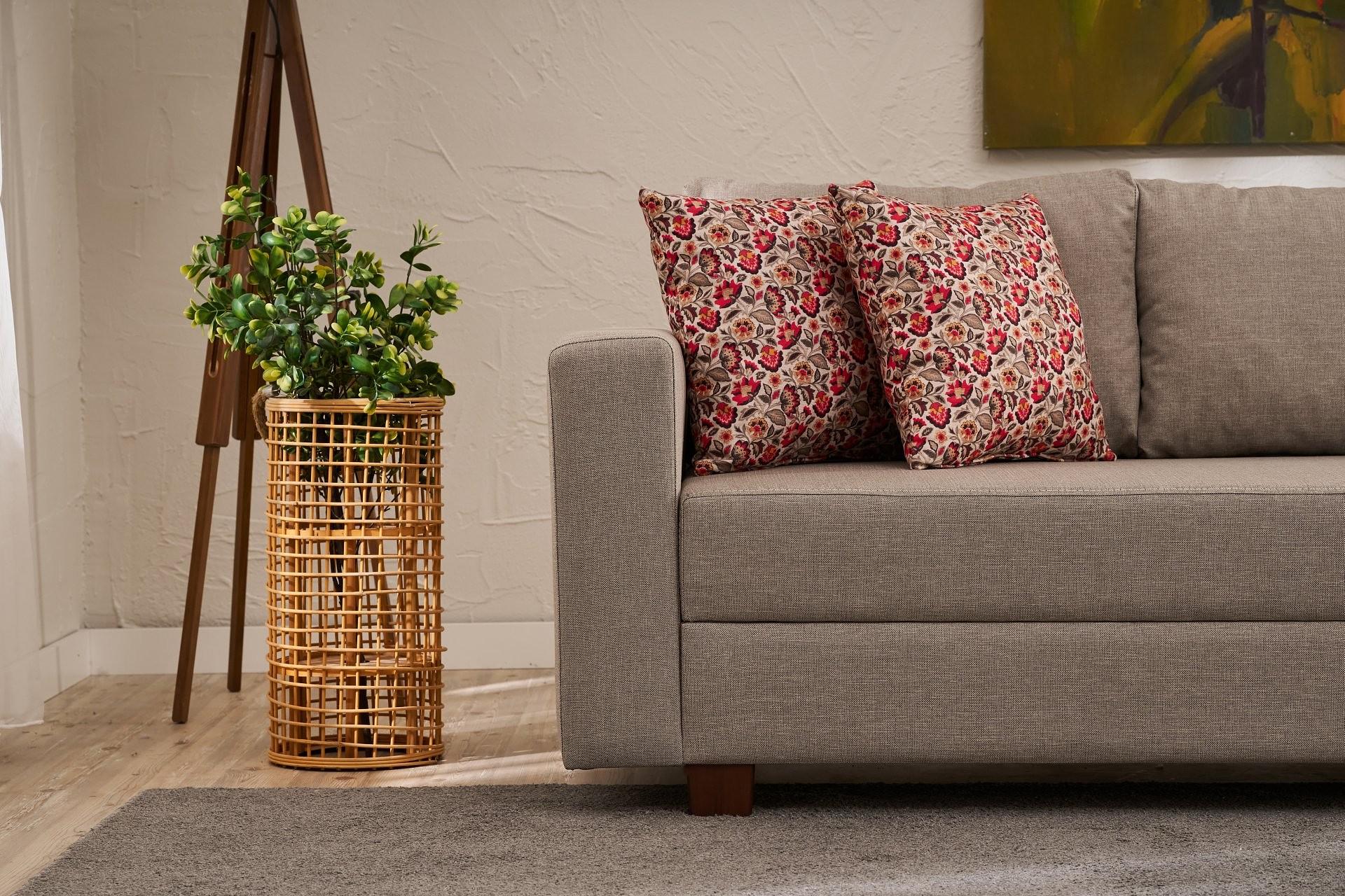 Aly Sofa Bed 3-Seater Beige 4