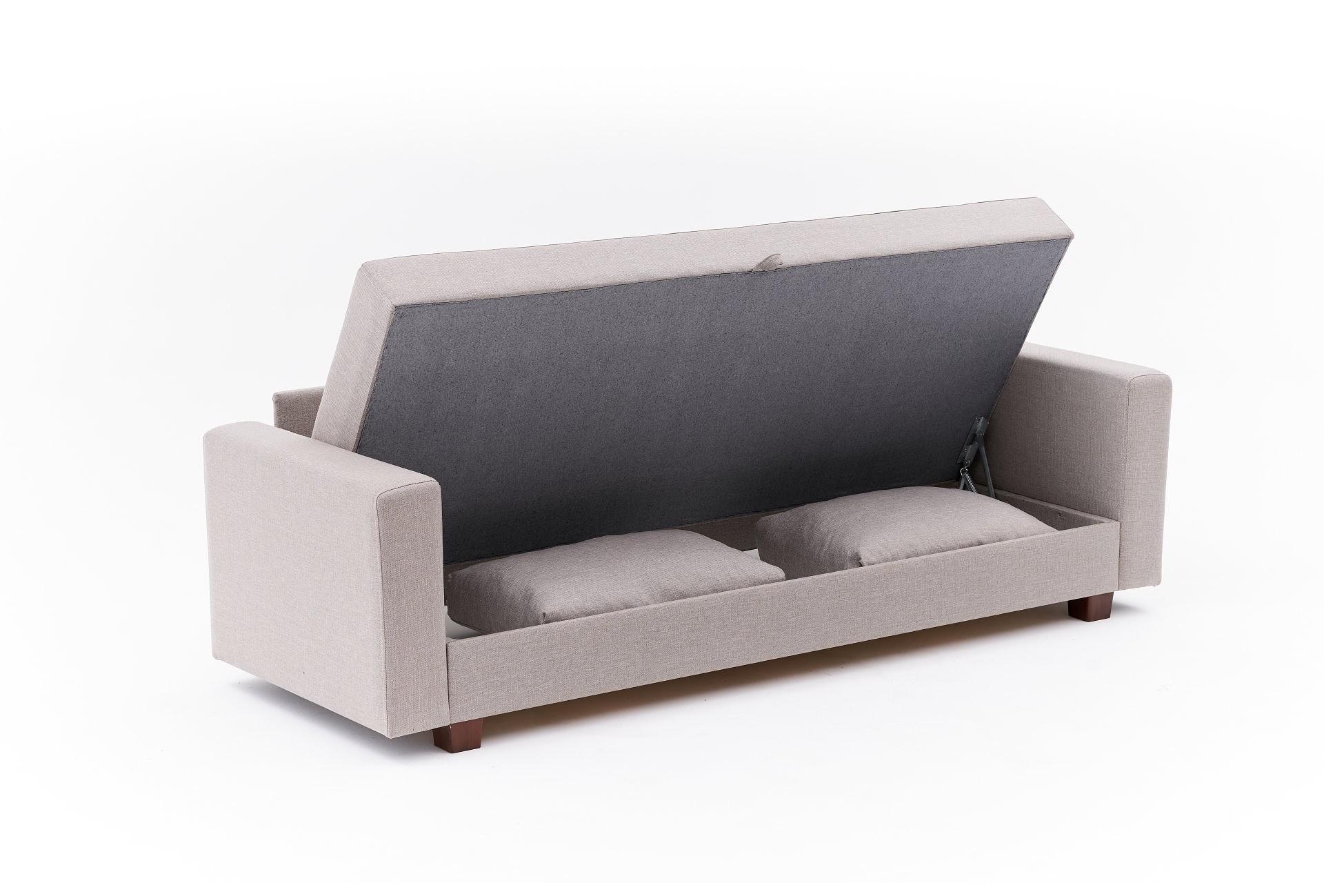 Aly Sofa Bed 3-Seater Beige 9
