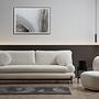 Modern sofa 3-seater cream 0