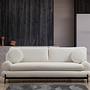 Modernes Sofa 3-Sitzer Creme 1