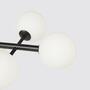 Ball lamp iron 6 glass lamps each 12cm diameter 5
