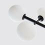 Ball lamp iron 6 glass lamps each 12cm diameter 3