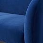 Jill Sofa 2,5-Sitzer Velour Lux Blue 3