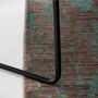 Armchair made of microfiber and steel Brown 6