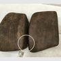 Armchair made of microfiber and steel Brown 8