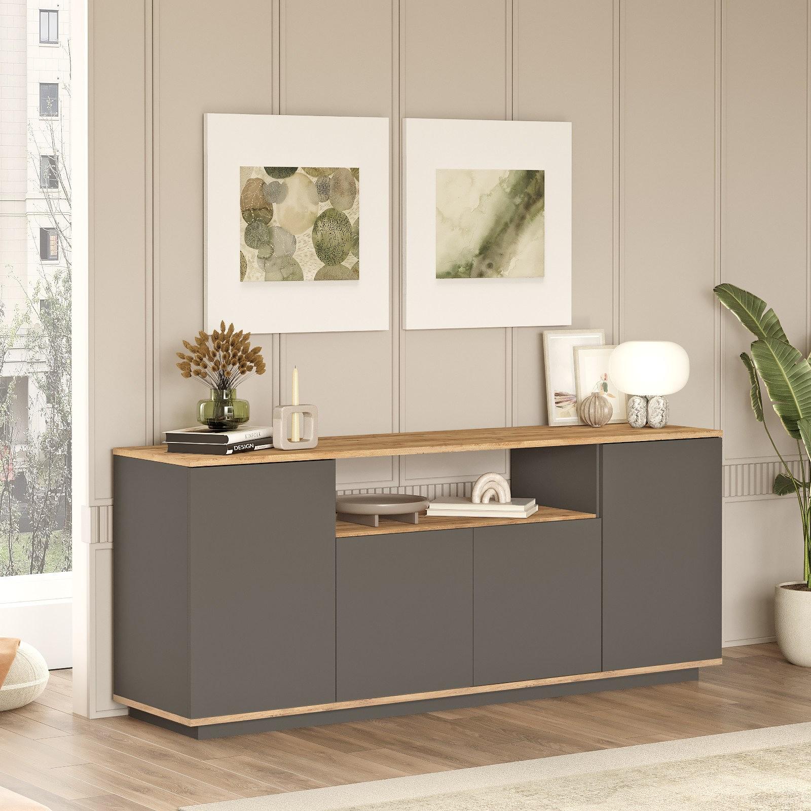Sideboard Gray 180cm 1