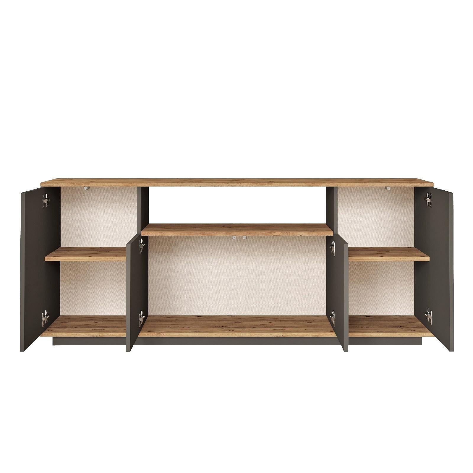 Sideboard Gray 180cm 3