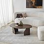 Rock Couchtisch Nussbaum-Optik Braun 0