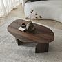 Rock Couchtisch Nussbaum-Optik Braun 6