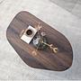 Rock Coffee Table Walnut Look Brown 7