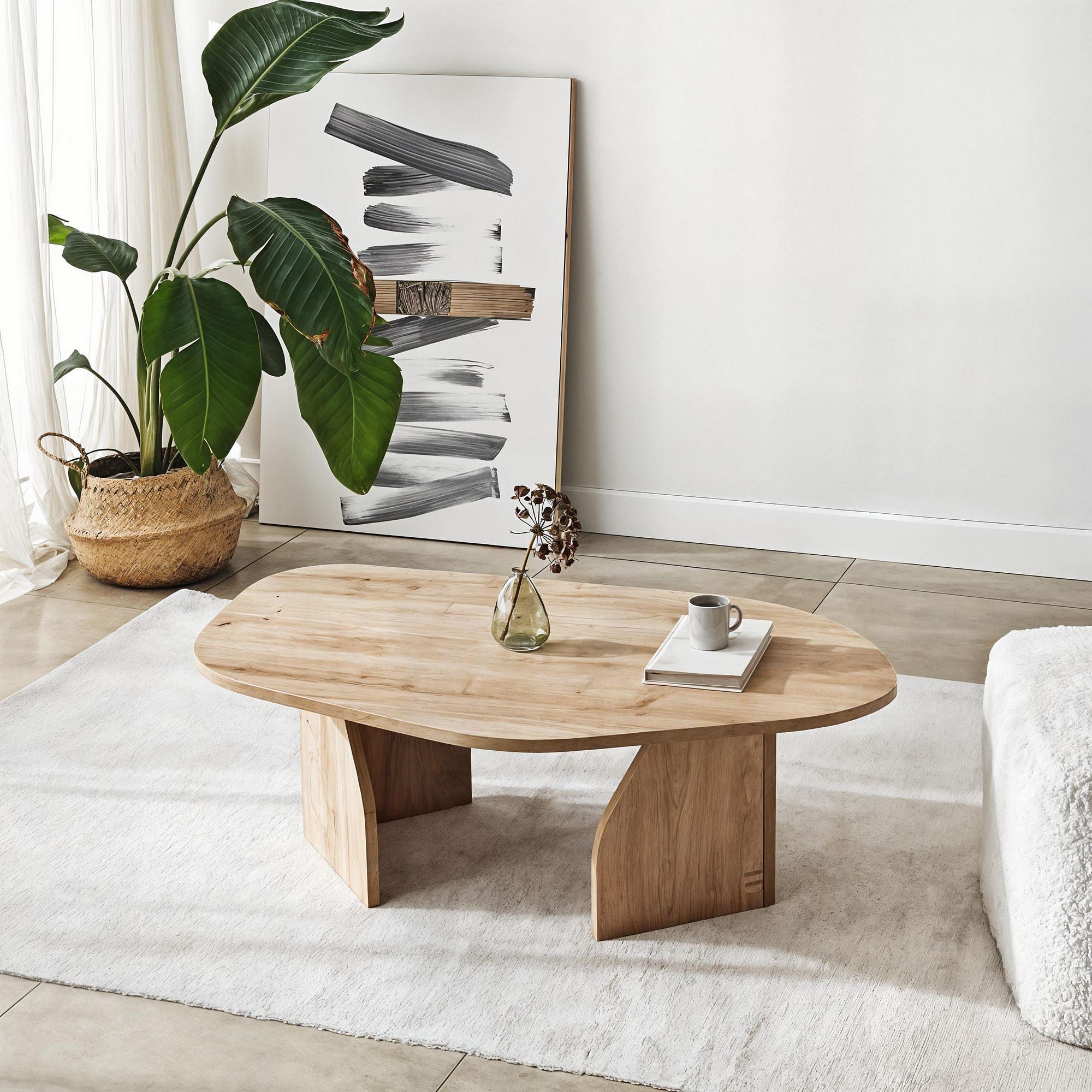 Rock Couchtisch Eichen-Optik Braun 0
