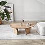 Rock Couchtisch Eichen-Optik Braun 3