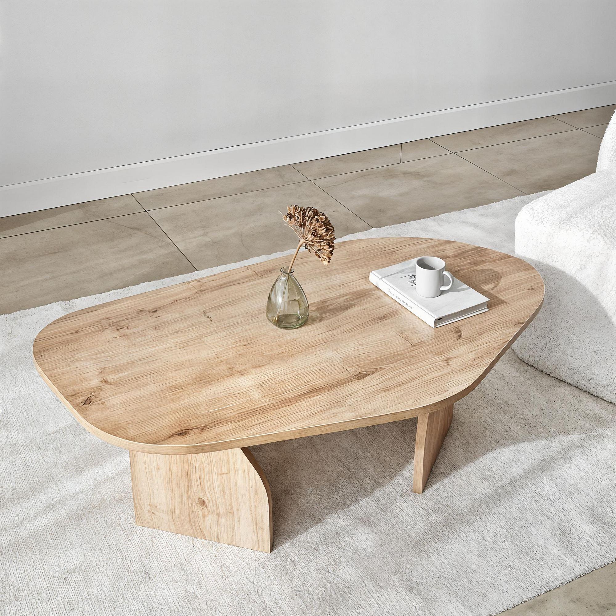 Rock Couchtisch Eichen-Optik Braun 6