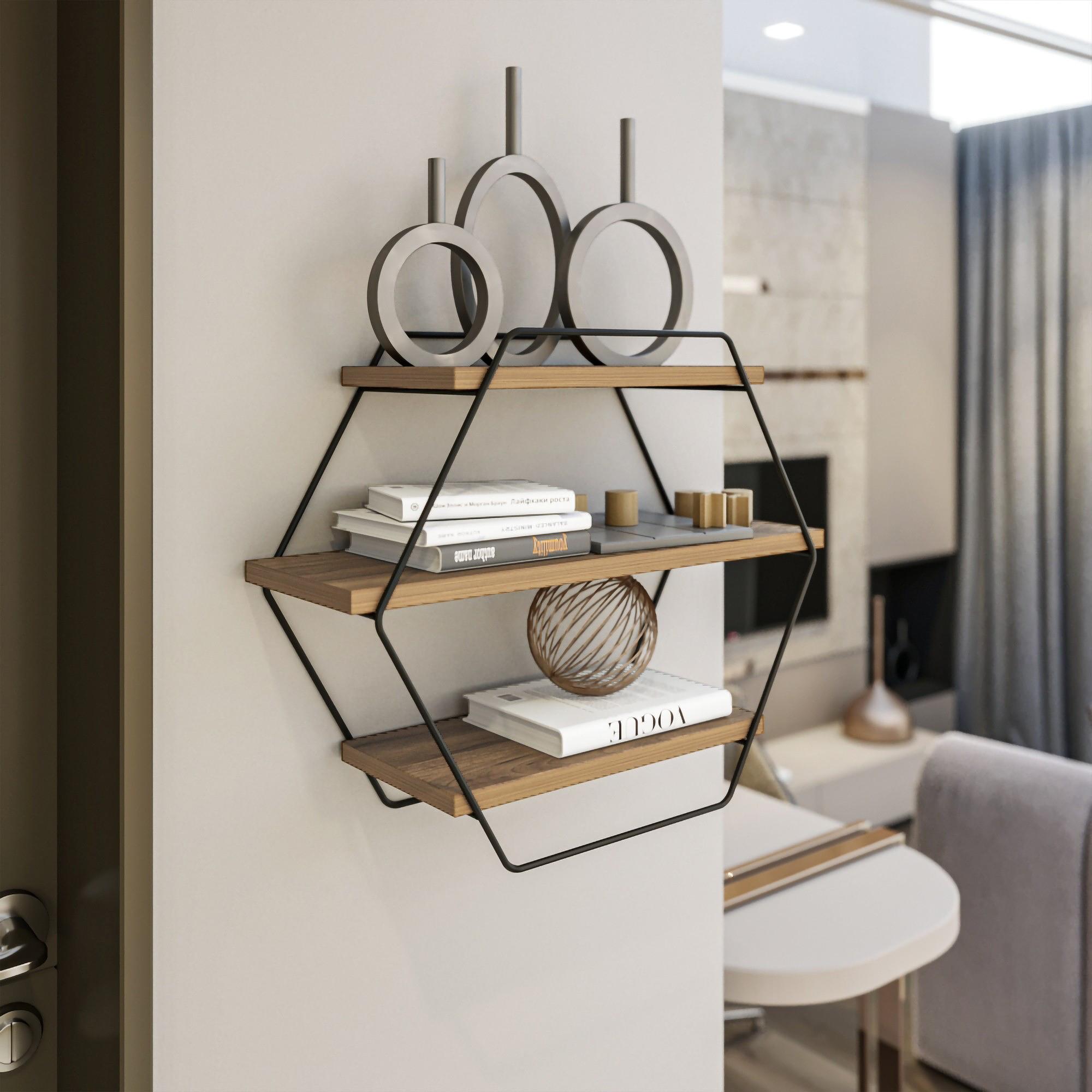 Azra Wall shelf wood veneer 0