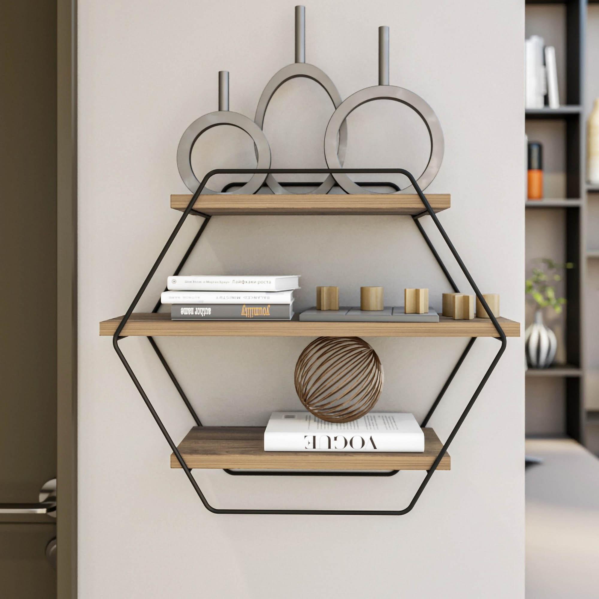 Azra Wall shelf wood veneer 1
