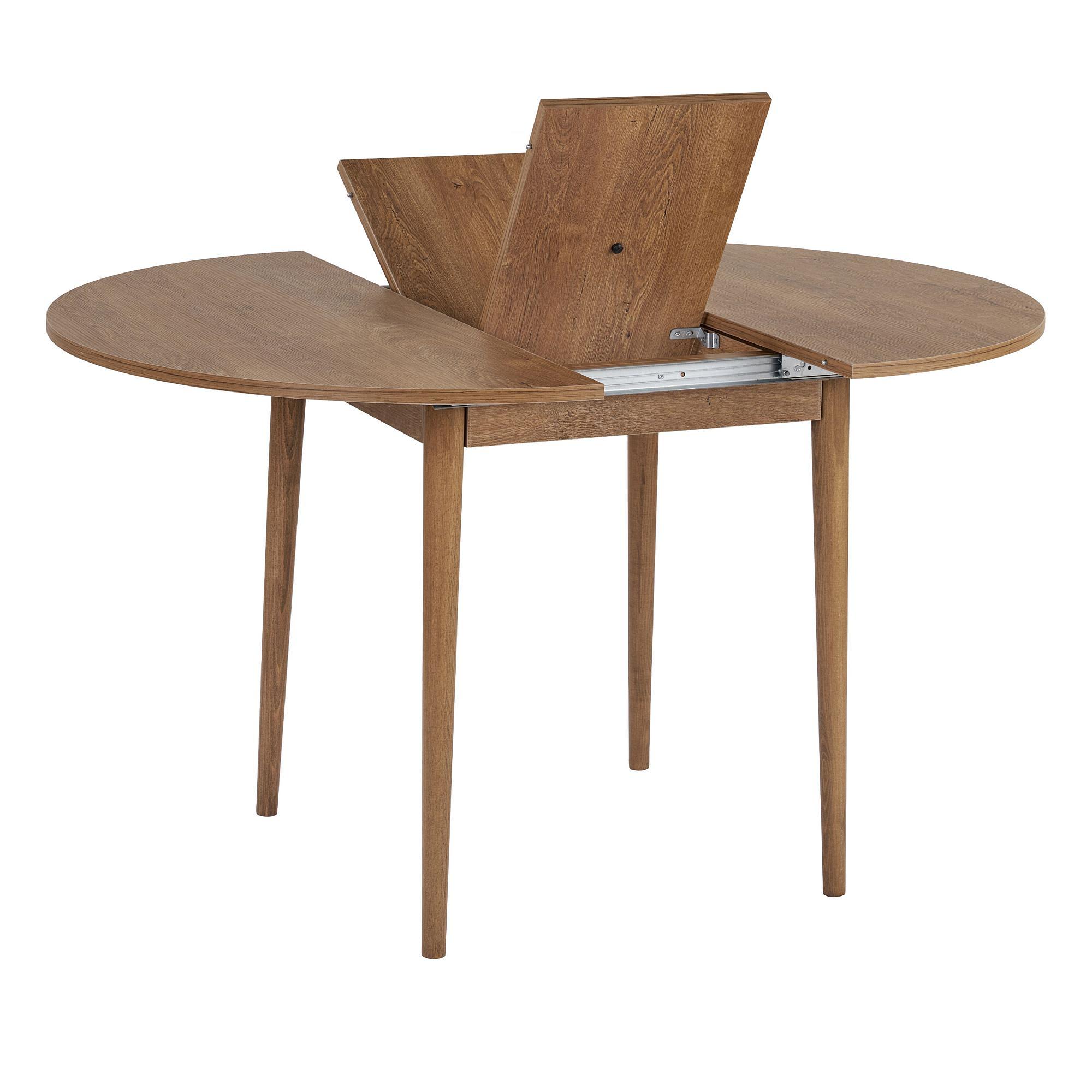 Viona Table Extendable Brown Ø 100cm 6