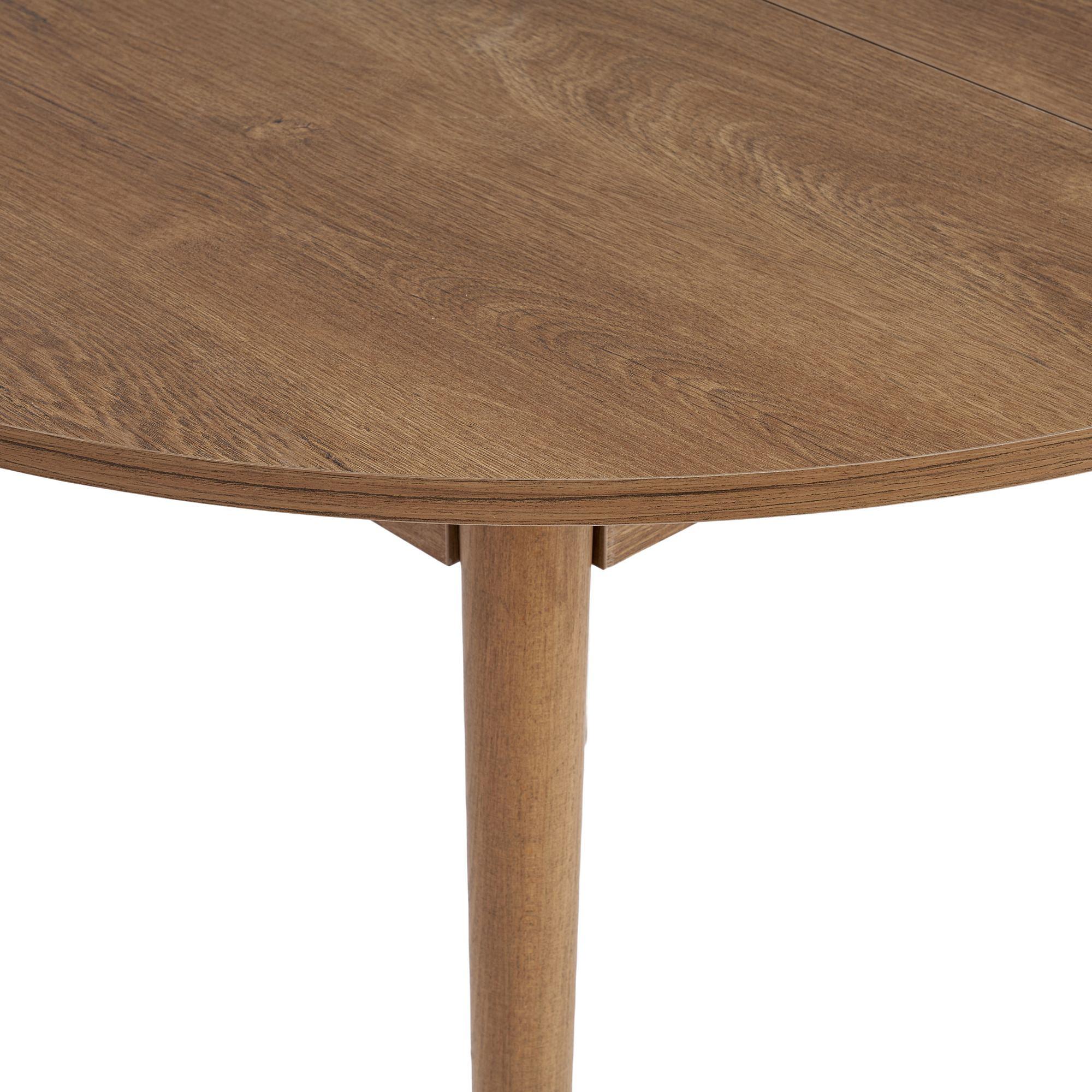 Viona Tisch Ausziehbar Braun Ø 100cm 8