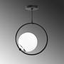 Pendant lamp glass sphere and metal 3