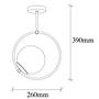 Pendant lamp glass sphere and metal 4