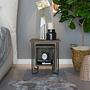Acres Nightstand Wood Veneer Dark Brown 2