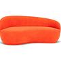 Rose Sofa 2,5-Sitzer Moss Cherry 1