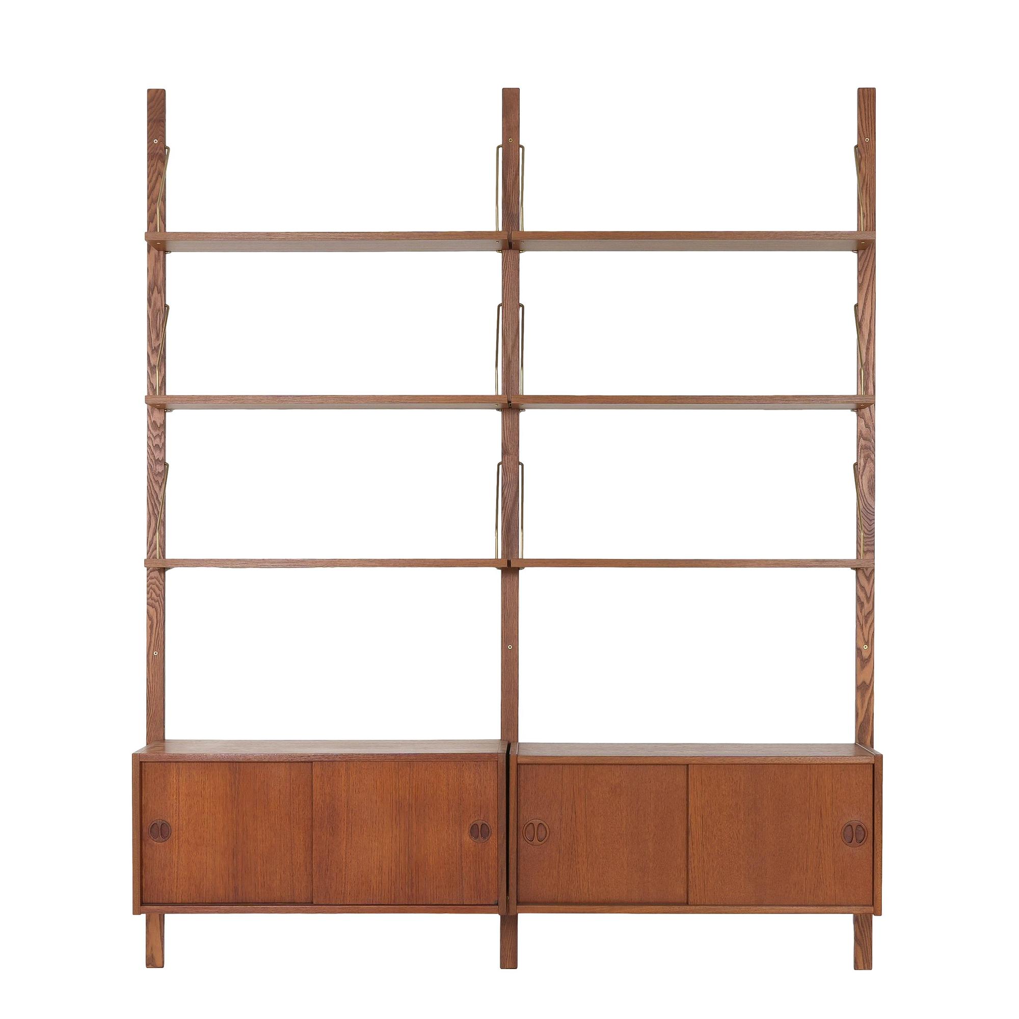 Teak shelving system 1960s 0