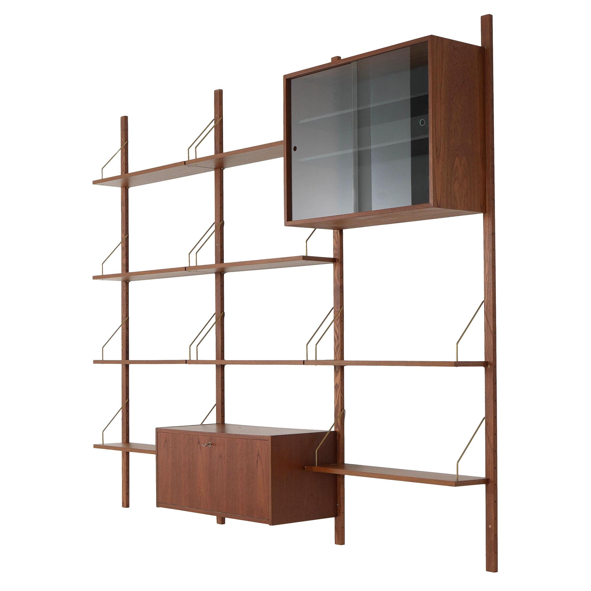 Modular Teak Shelving System 1970s 0