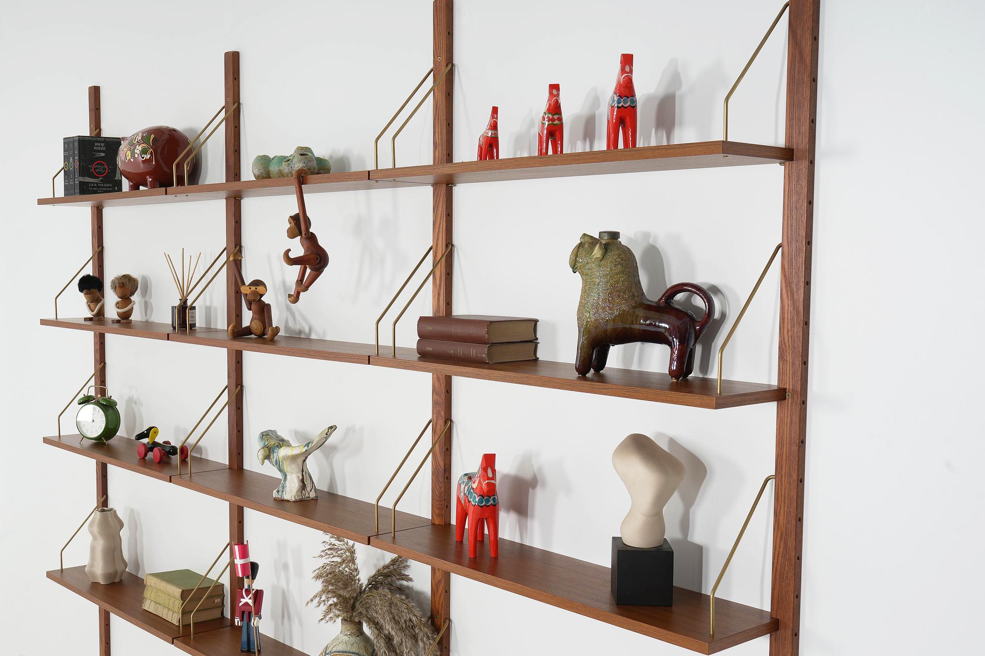 Modular Teak Shelving System 1970s 5
